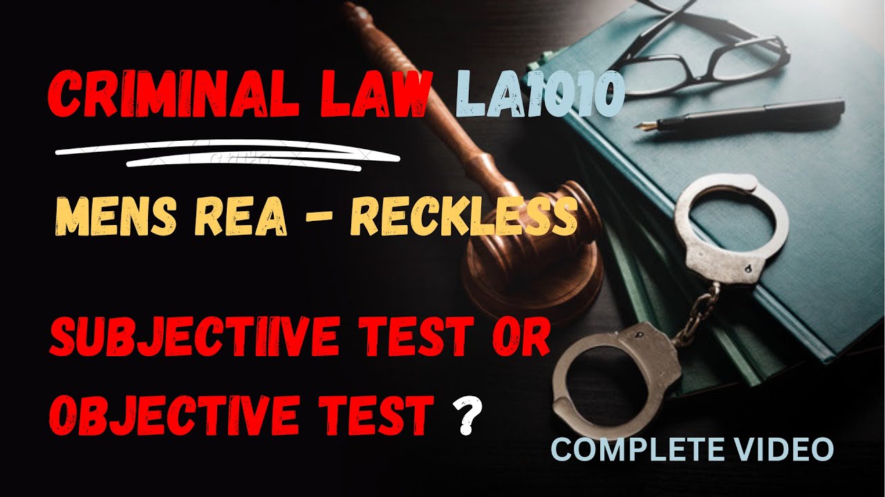 Subjective Test or Objective Test should apply ?