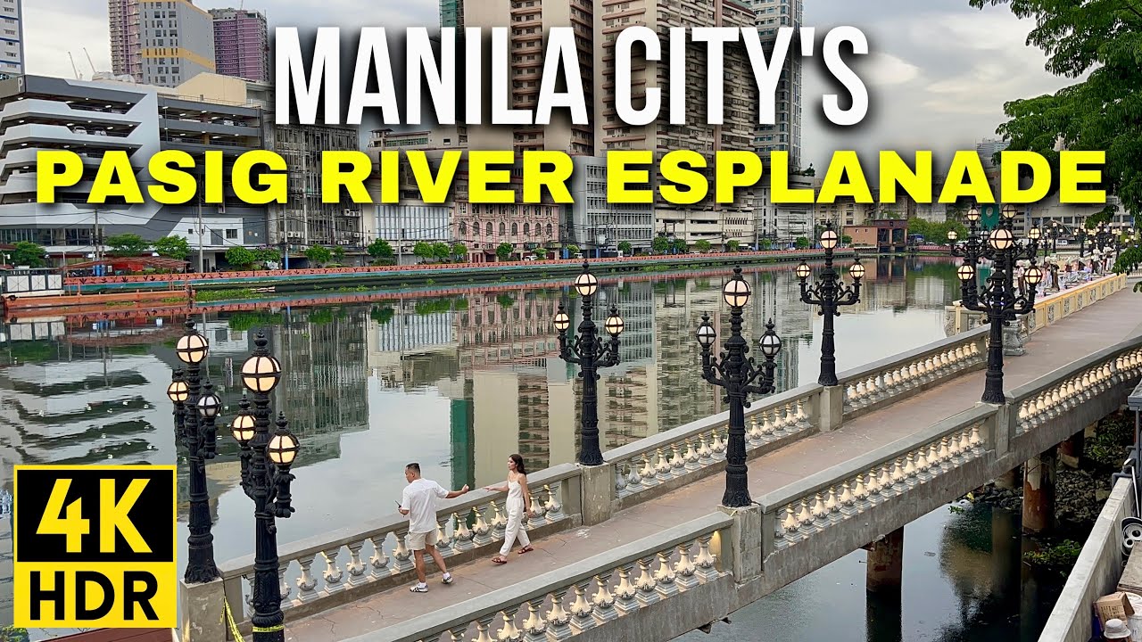 WOW! Pasig River Esplanade in Manila City - Walking Tour | Manila Philippines Newest Attraction!