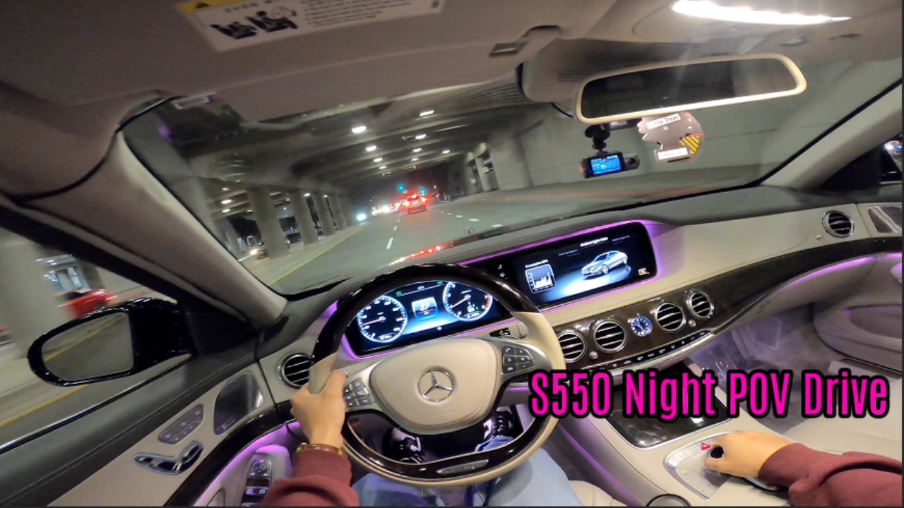 S550 Night Time POV Drive DTLA