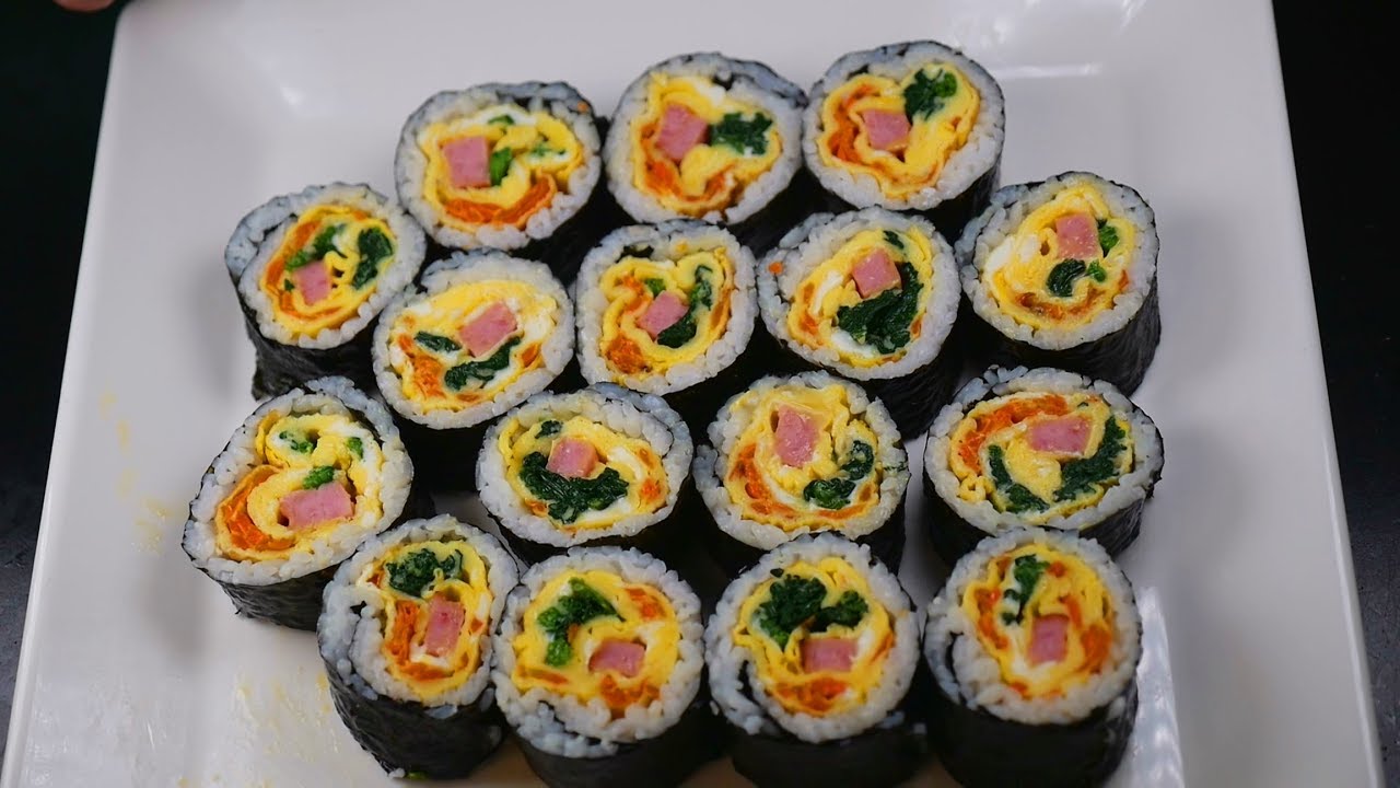 김밥 만들기 (일명 뭉크의 절규 김밥)