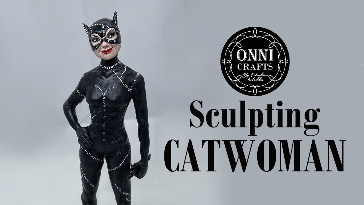 Sculpting Catwoman // Polymer clay sculpture