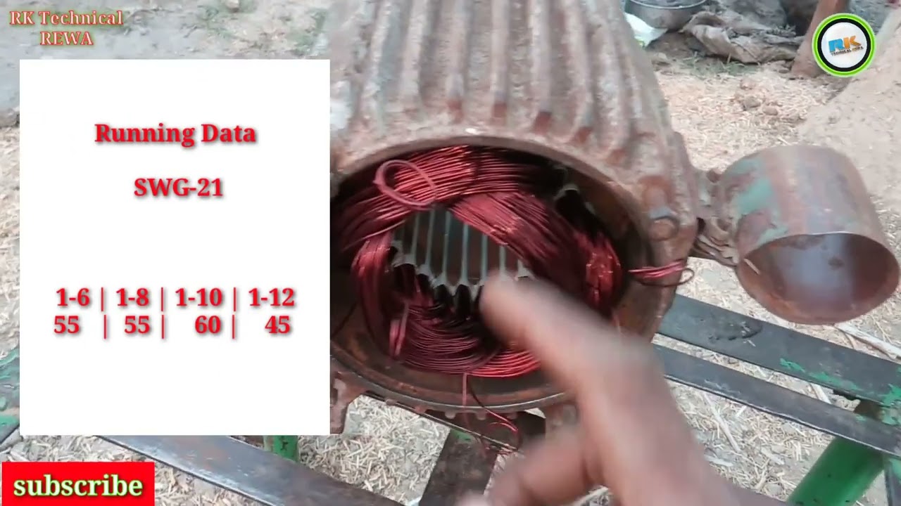 0.75 hp motor winding data