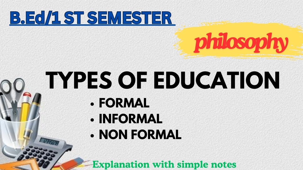 Types Of Education/Formal,Informal, Nonformal/B.Ed 1st sem/ Philosophy /#calicutuniversity