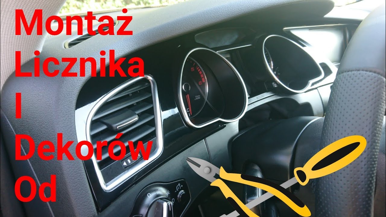 Audi A4/A5/Q5 B8 - Montaż licznika z Audi A5/Installation of the meter with Audi A5/DIY
