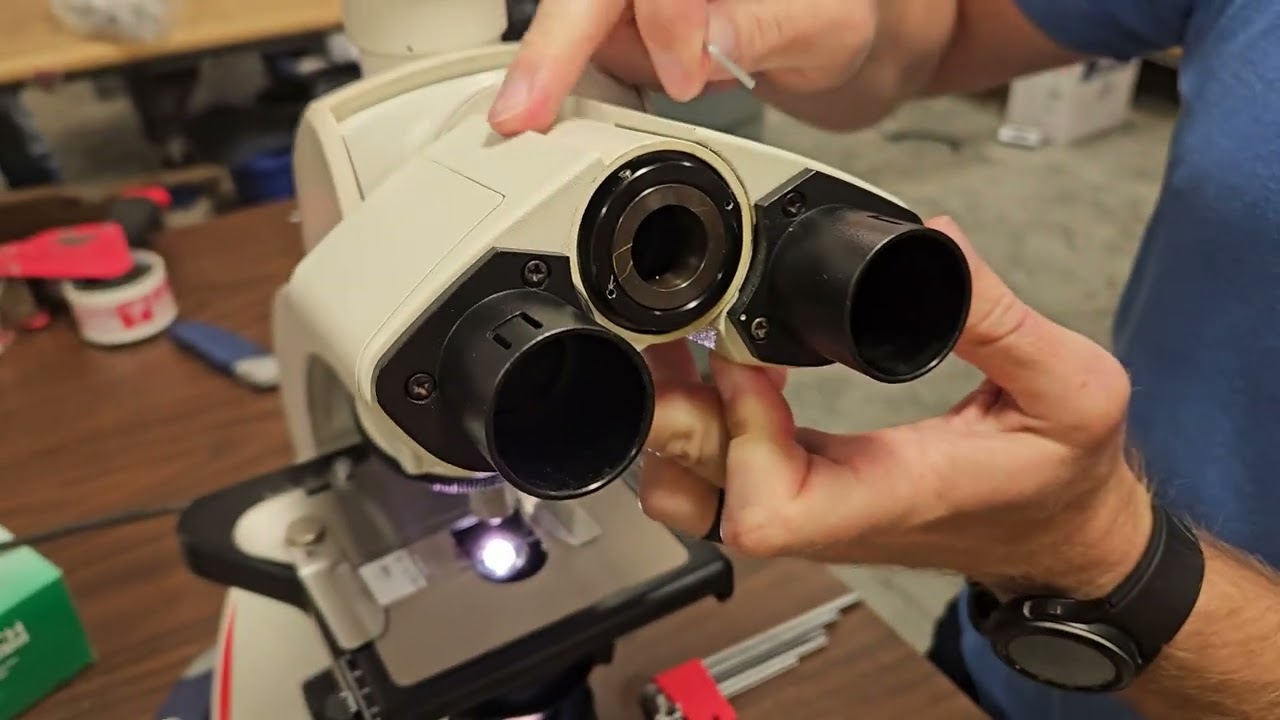 Fixing a Drooping Microscope Head Tube | Leica DM1000 & More | Munday Scientific
