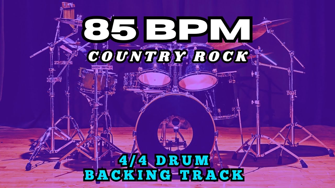85 BPM BATERIA COUNTRY ROCK BACKING TRACK