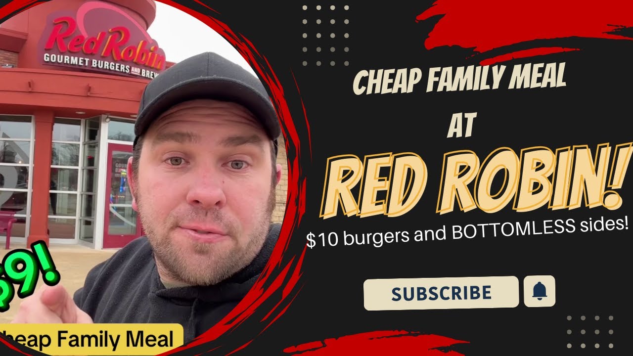 Cheap Family Meal at Red Robin! $10 burgers and BOTTOMLESS sides! 🥰❤️