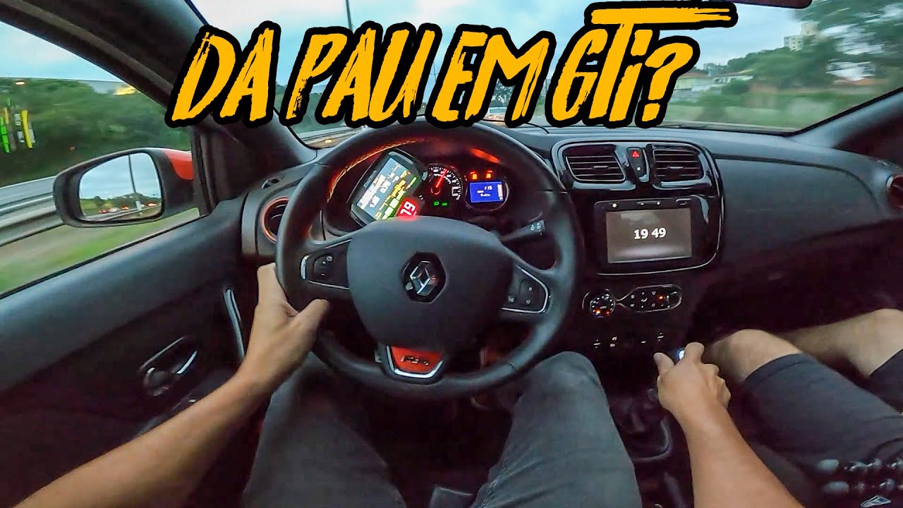 ANDANDO NO 12 DE SANDERO RS TURBO! SURPREENDE