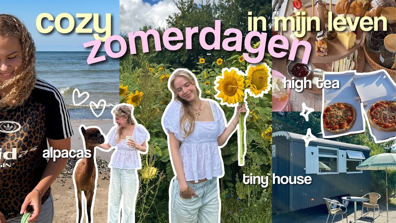 cozy girl summer 🧚 tiny house getaway, alpaca picknick, openlucht bioscoop & meer