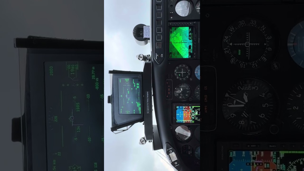 IFR approach to RW23 KORF with AeroBrigham HUD