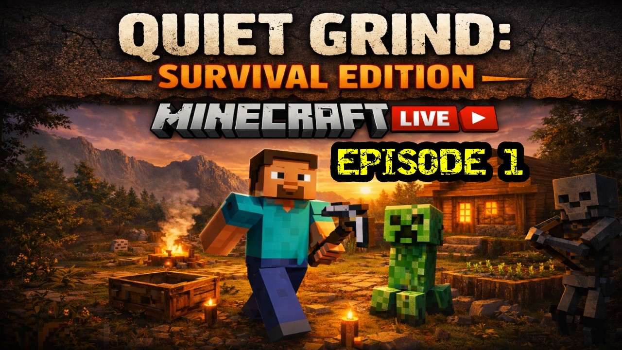 Quiet Grind: Survival Edition | Minecraft Live | Ep. 1