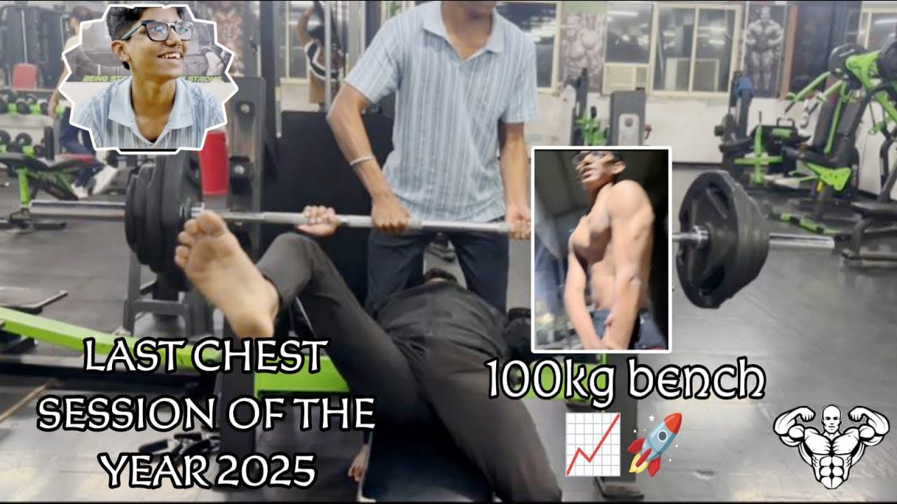 100KG Bench Press 💪 | Last Chest Session of 2025 🚀