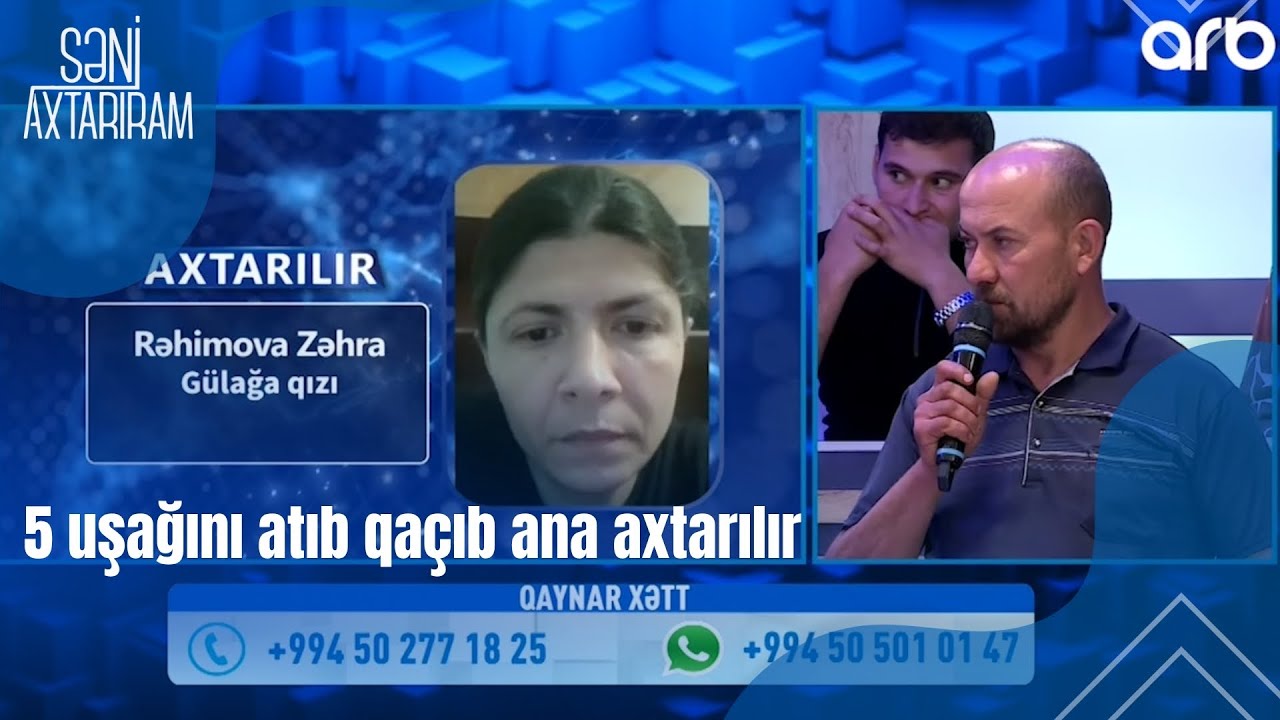 5 uşağını atıb qaçıb ana axtarılır