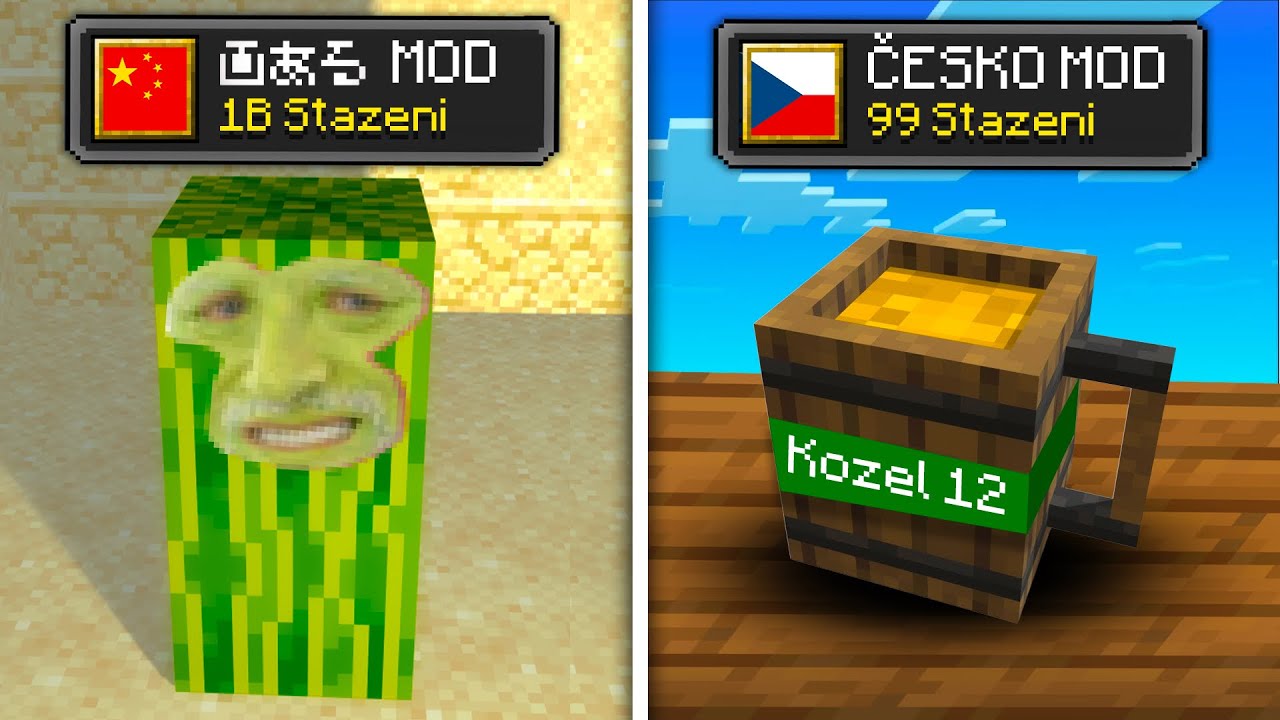 Minecraft Módy z KAŽDÉ Země Světa