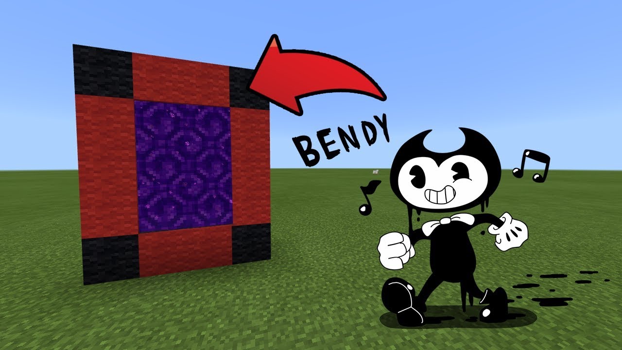 How To Make a Portal to the Bendy Dimension in MCPE (Minecraft PE)