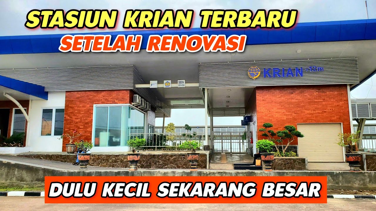 STASIUN KRIAN TERBARU SETELAH RENOVASI ‼️ STASIUN KRIAN SIDOARJO SEMAKIN BESAR #stasiunkrian #krian