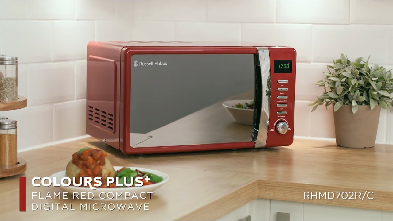 Russell Hobbs Colours Plus Microwave RHMD702R Product Presenter Video