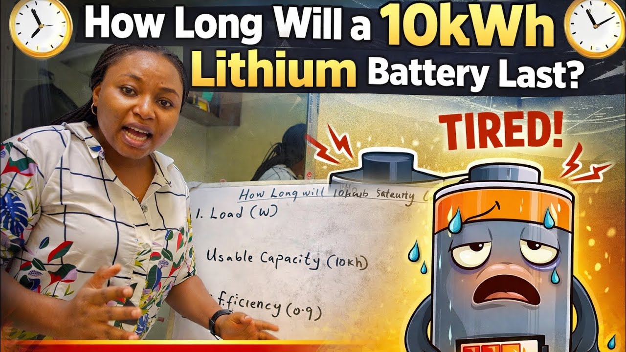 Wondering how long a 10kwh battery lasts…Watch. #solar #solarsystem #solarpower 