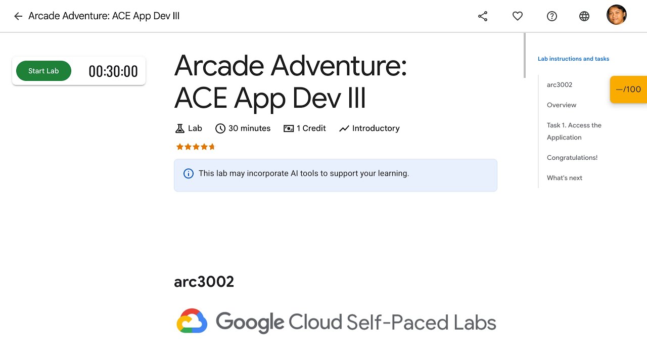 Arcade Adventure ACE App Dev III arc3002