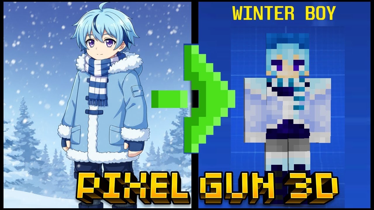 How to make a Winter Boy Skin in Pixel Gun 3D