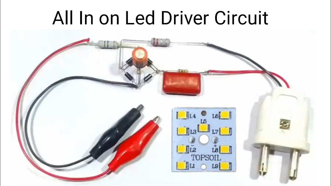How to make all in on Led Driver Circuit | use in4007 diode | 3v 9v 12v 24v 28v 96v