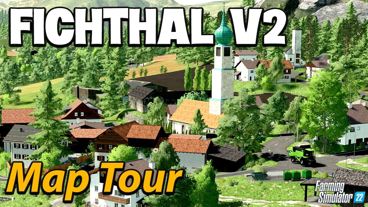 SUPER BAVARIAN MAP!! 🍎🚜  LATEST VERSION!! - FICHTHAL V2 MAP TOUR!! - GRAINMAN TRAVELS ✈️