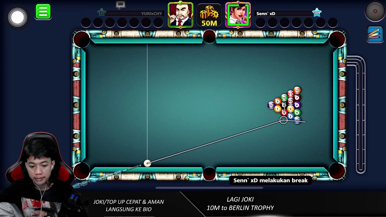 8 Ball Pool BERLIN TROPHY 50M😱