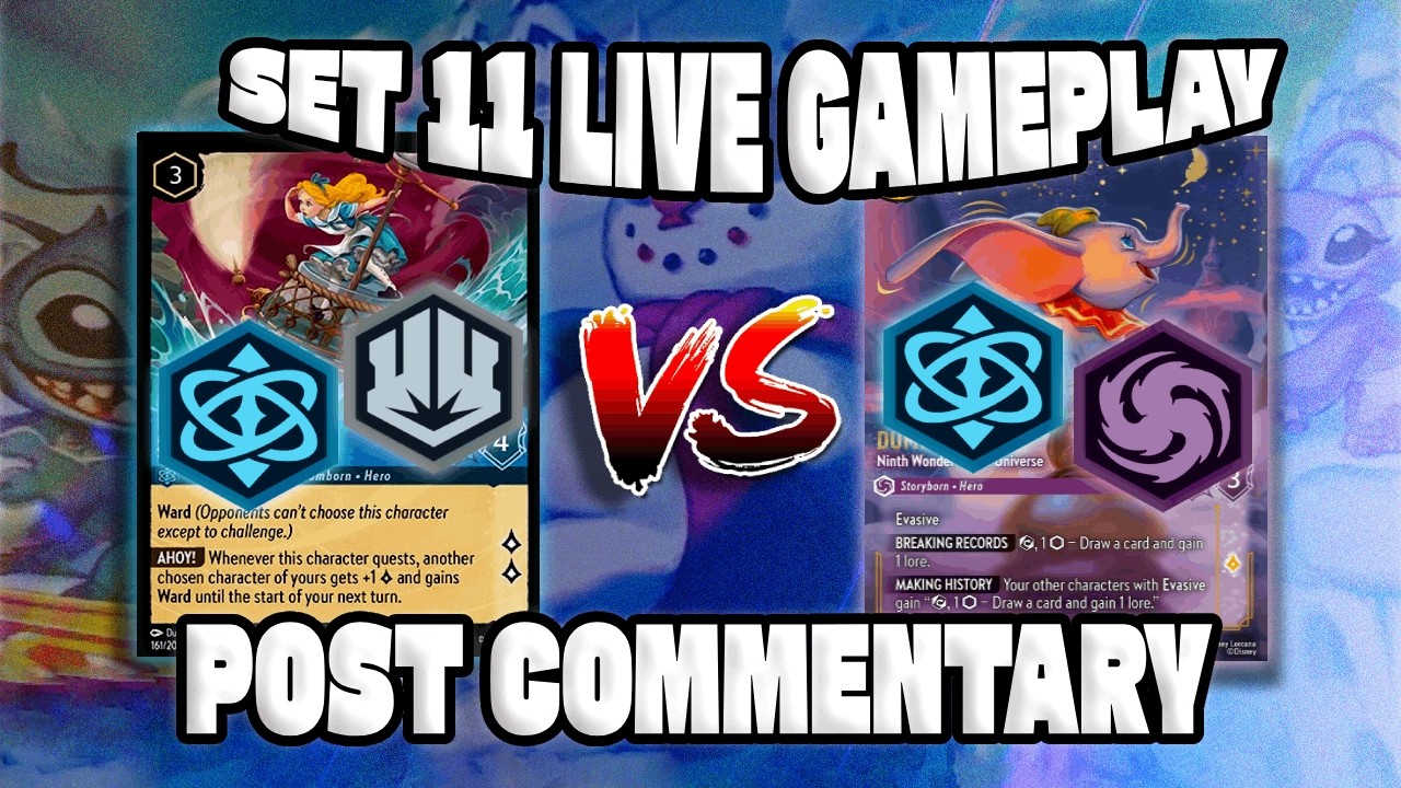 SET 11 | Blue Steel Kiwi Birds VERSUS Blurple | Commentary Gameplay | Disney Lorcana Winterspell