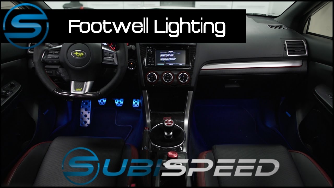 Subispeed - GCS RGB Bluetooth Footwell Lighting Kit Install