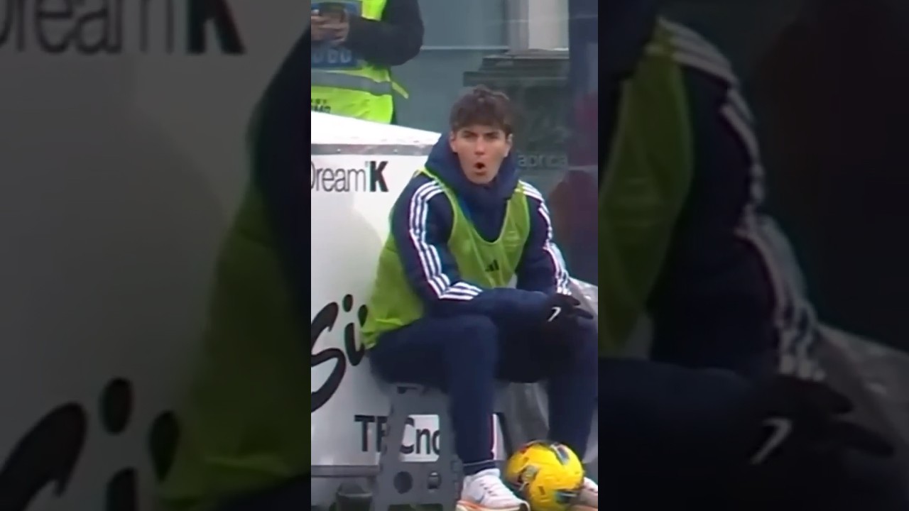 The ballboy's reaction to Nico Paz 🥶