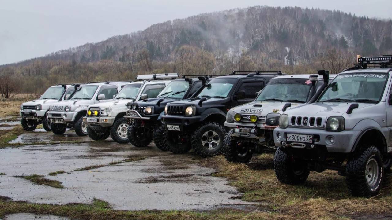 Весенний Размаслай Off ROad offroad Sakhalin Russia Сокол Русское бездорожье Suzuki Jimny MMC Pajero