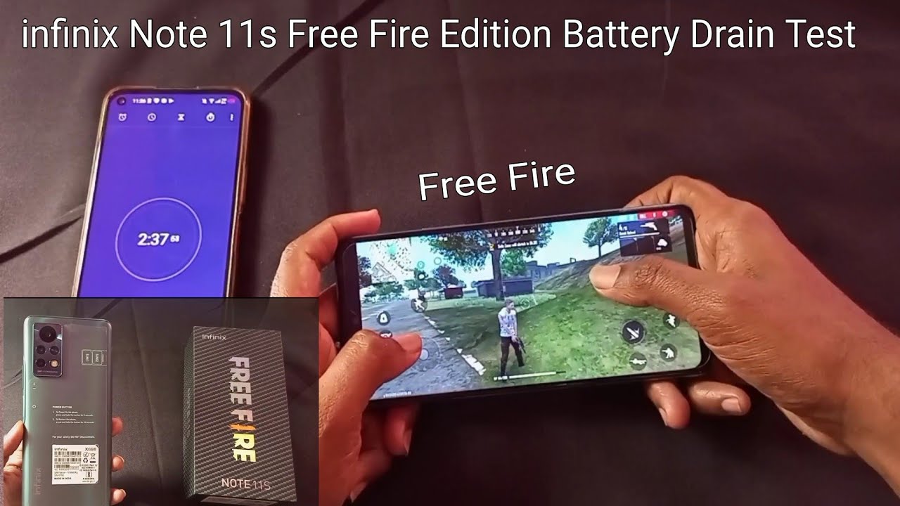infinix Note 11s Free Fire Edition Free Fire Battery Drain Test - ( 100 To 0% )