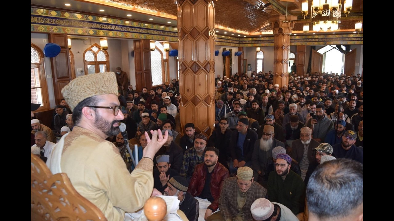 Masjid Bilal Srinagar Hosts Ramadan Sermon by  Hazrat Mirwaiz e Kashmir Ummar Farooq Sb