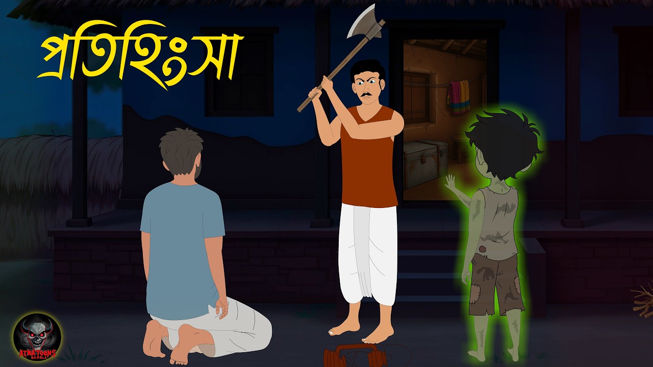 প্রতিহিংসা | Protihingsha | Bangla Horror Cartoon | Gramer Bhuter Golpo | Village Ghost Story | ATB