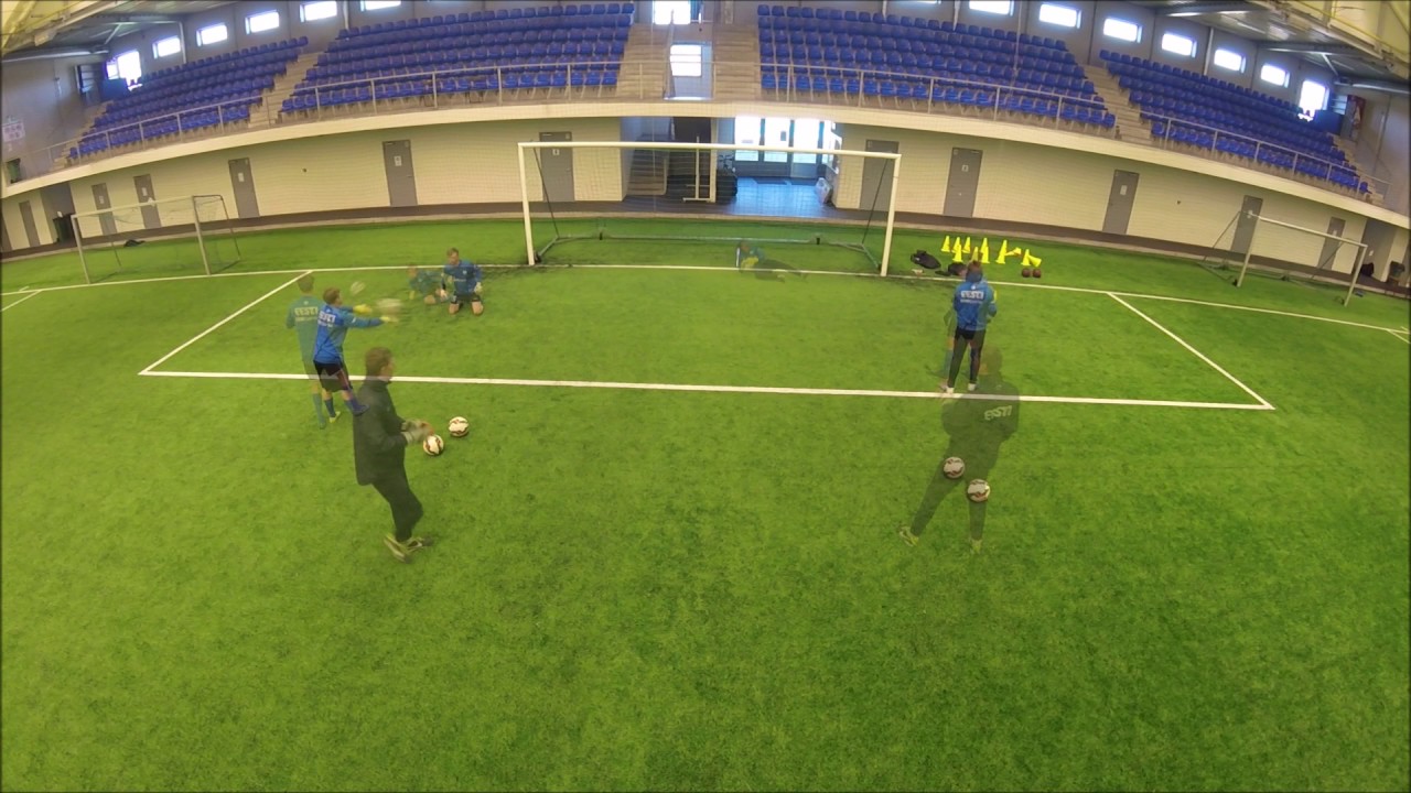 Goalkeeper trainig: U17 speed, agility, side volleys