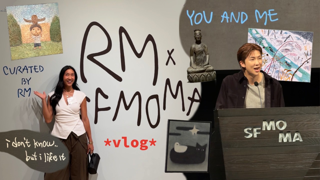 Меня пригласили на RM x SFMOMA 🖼️✨ и Намджун был там!!! *влог*