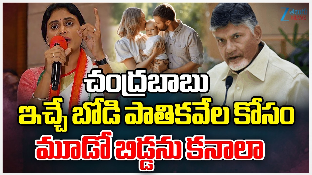 YS Sharmila Comments On CM Chandrababu | చంద్రబాబు ఇచ్చే బోడి పాతికవేల కోసం మూడో బిడ్డను కనాలా