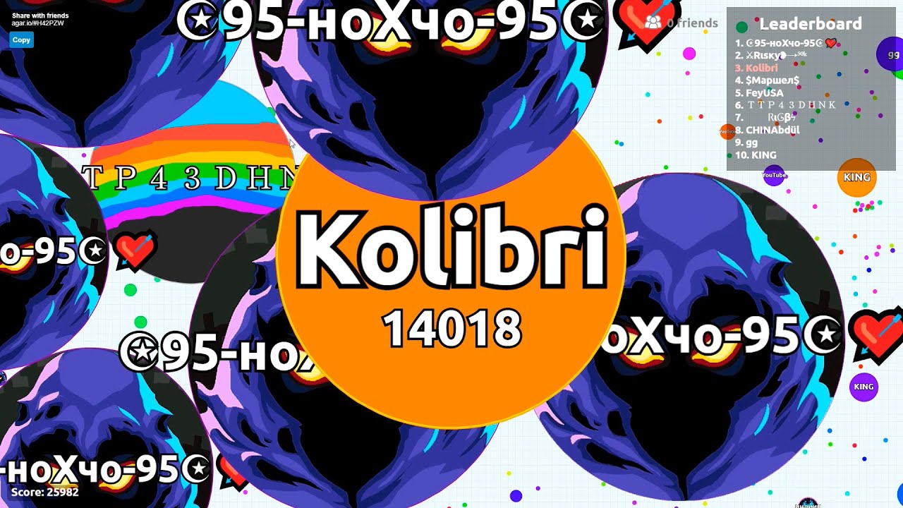 EPIC AGARIO 124,000+ SCORE TAKEOVER ( Agar.io Solo Gameplay )