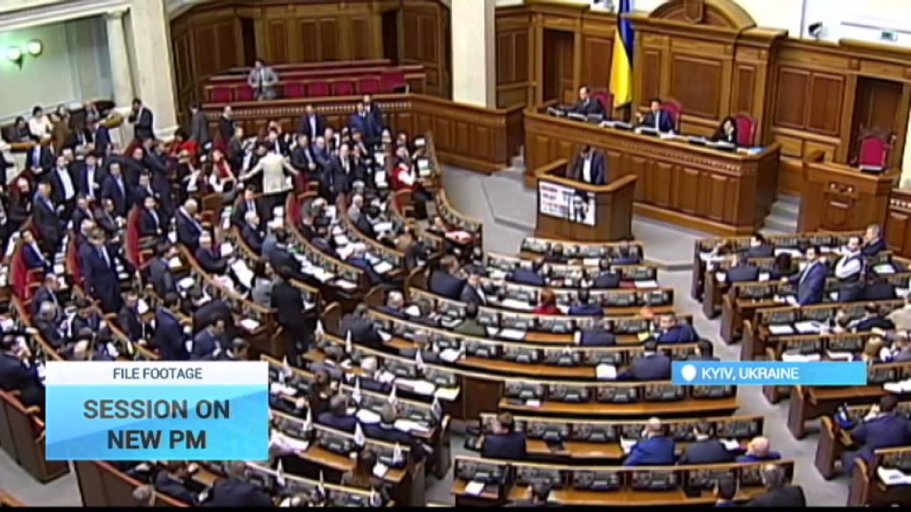 Session on New Ukraine PM: Ukrainian lawmakers attempt to fire Yatsenyuk