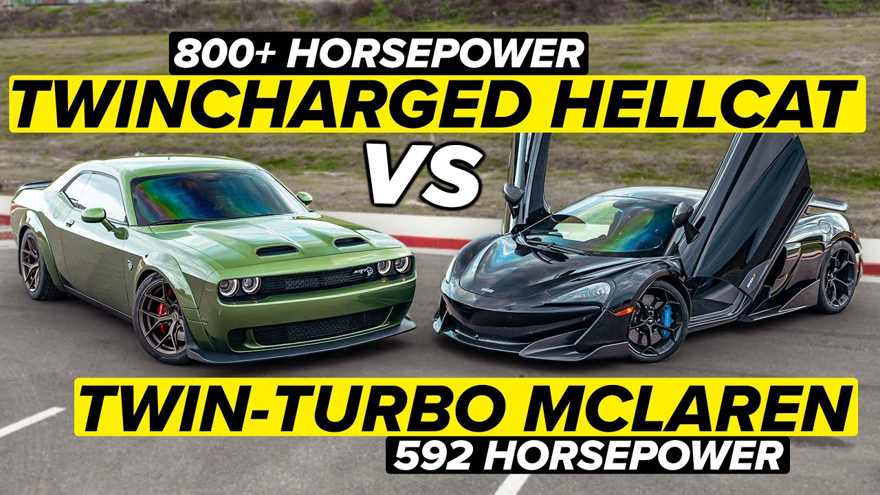 Сможет ли наш Hellcat с двойным наддувом конкурировать с суперкаром стоимостью 300 000 долларов?