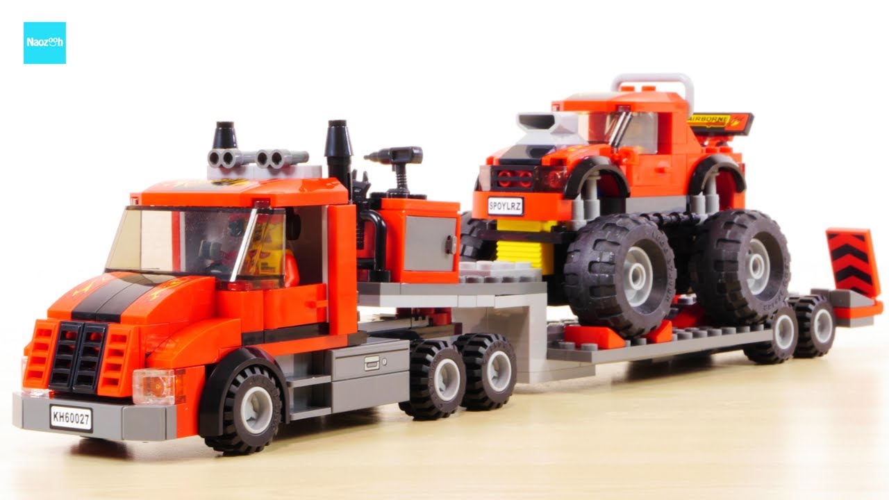 レゴ シティ モンスタートラックトランスポーター 60027 ／ LEGO City Monster Truck Transporter Speed Build & Review