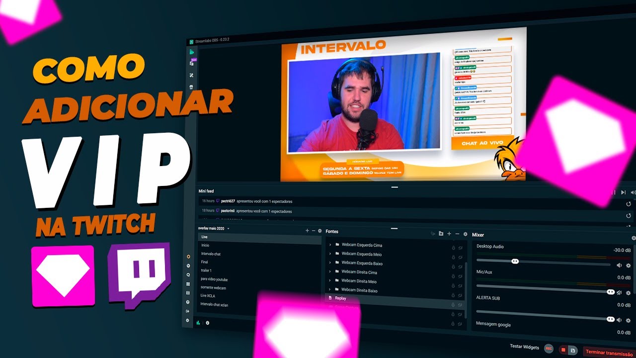 Como colocar/adicionar vip na twitch