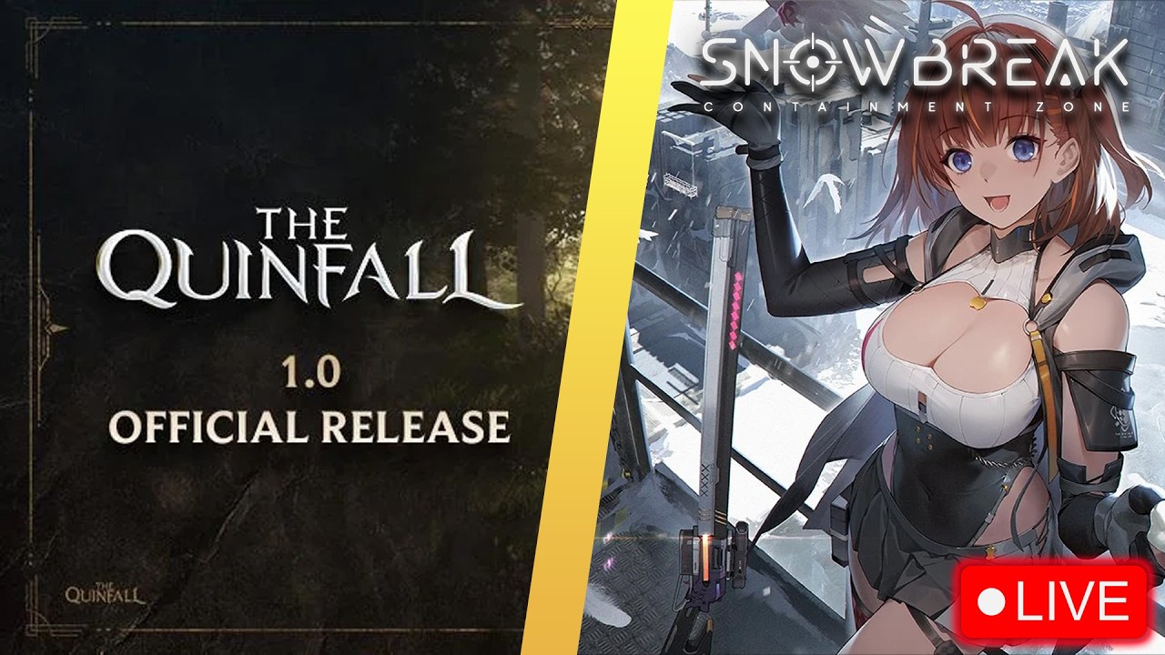 QUINFALL LAUNCH (DAY 3) - why am i kinda having fun playing this? ➡️ SNOWBREAK