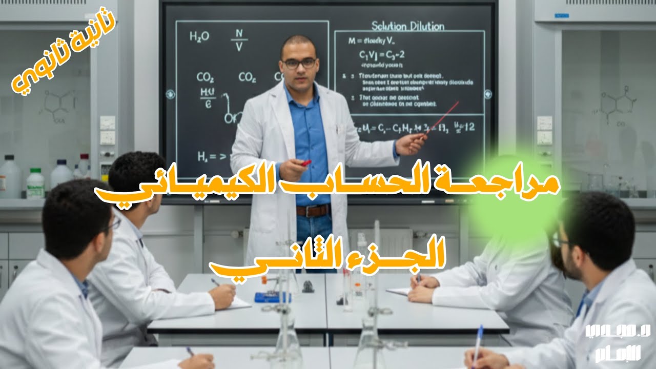 مراجعة الحساب الكيميائي ج٢ | كيمياء تانية ثانوي 2026 - الصيغ والتركيز