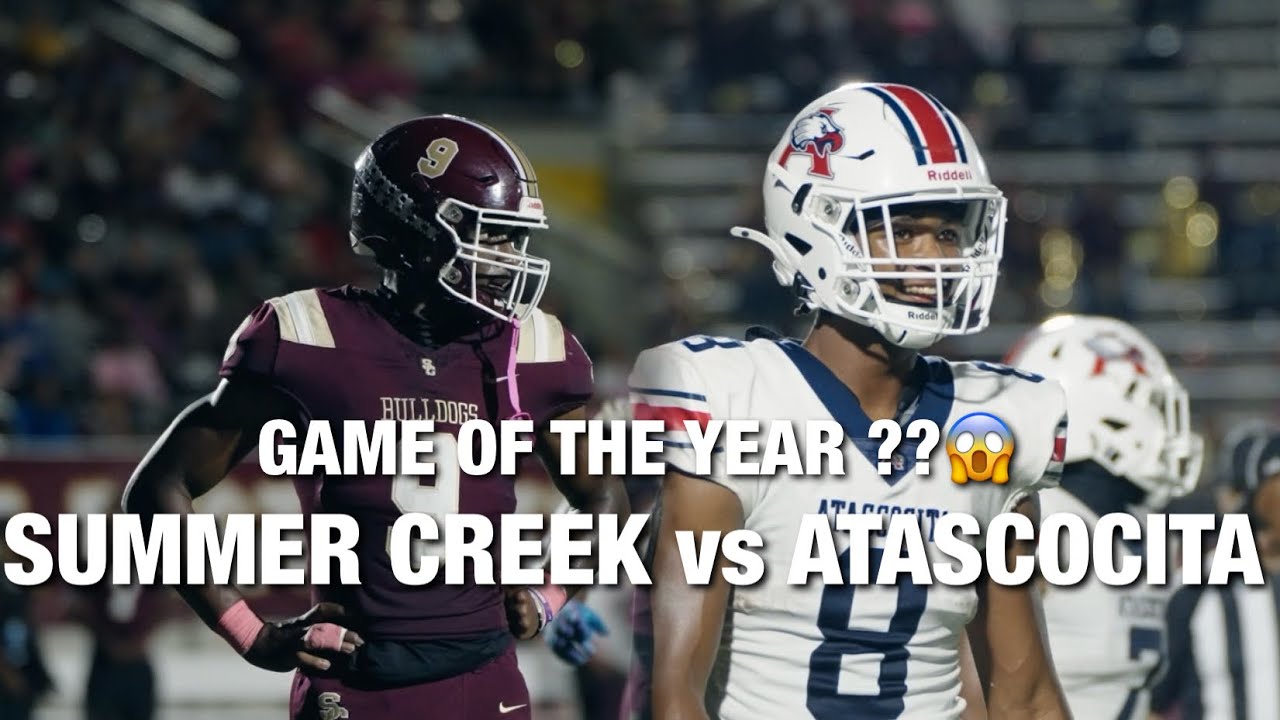 TXHSFB: #5 SUMMER CREEK vs #6 ATASCOCITA GAME OF THE YEAR MUST SEE !!!👀 #viralvideo