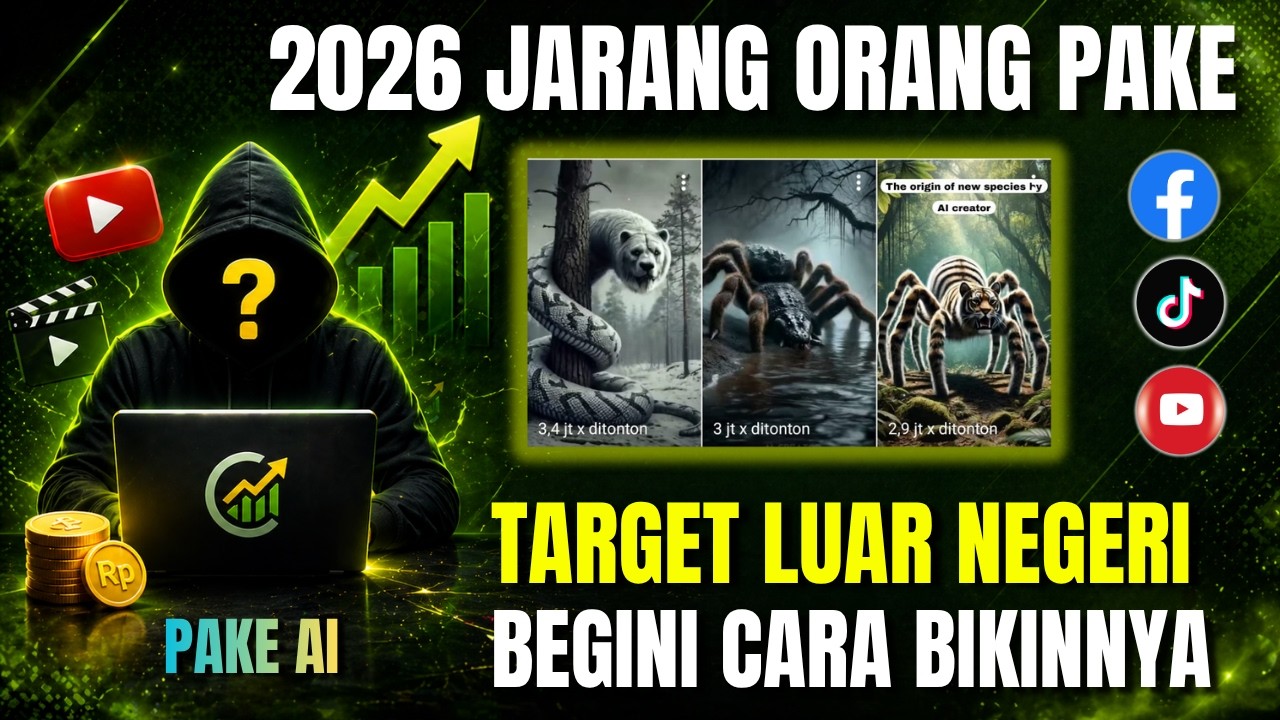 2026‼️ Konten Hybrid Hewan AI yang Masih Jarang Dipakai | Cara Bikin + Formula Upload