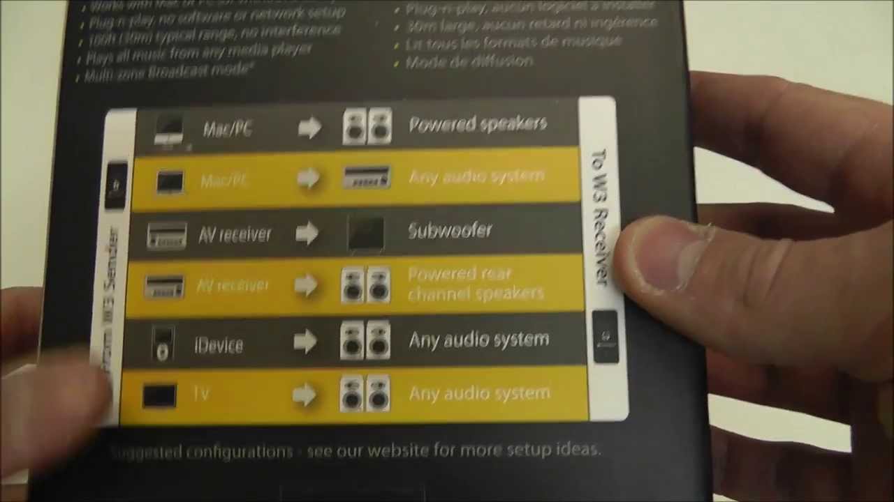 Беспроводной передатчик звука / аудиокарта Audioengine W3 + приёмник W3R