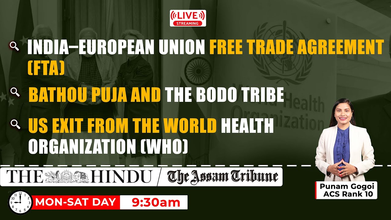 Current Affairs Live Class with Punam Gogoi (ACS Rank 10) |