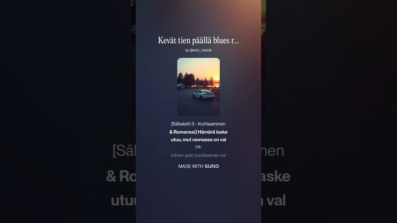 Kevät tien päällä blues rock
