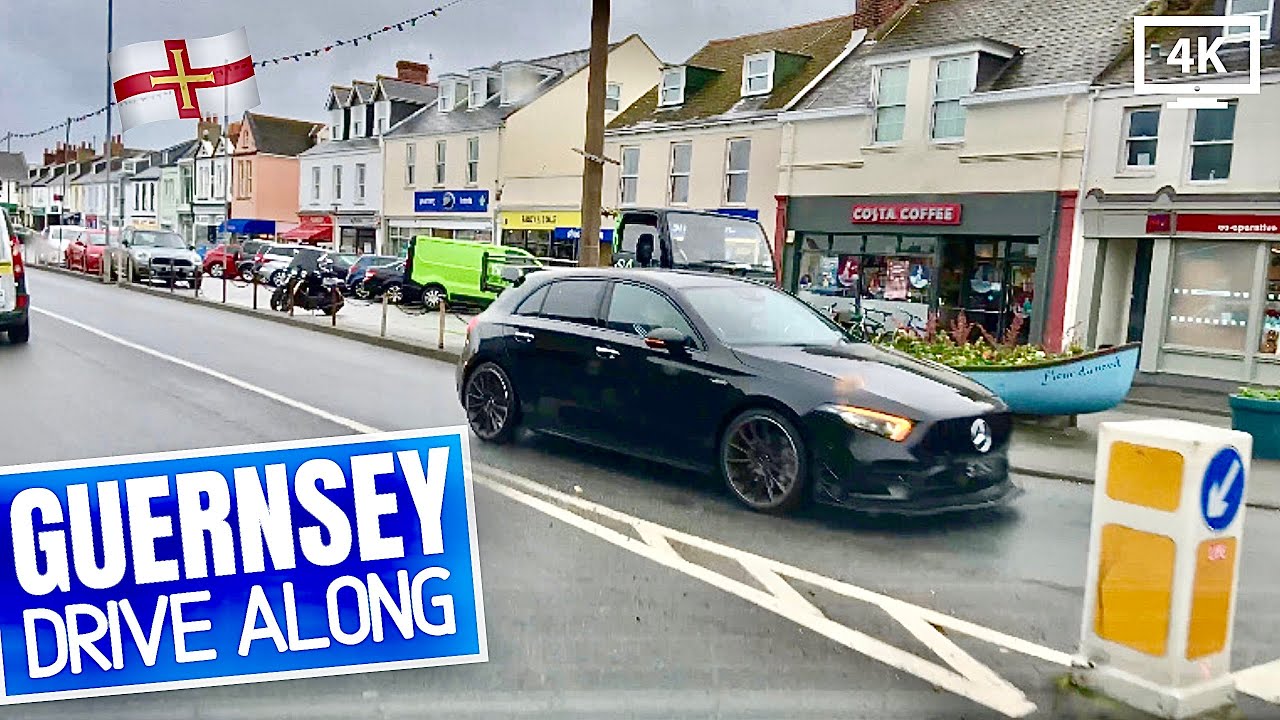Guernsey Channel Islands - DRIVING From L'Ancresse To St Sampsons🏝